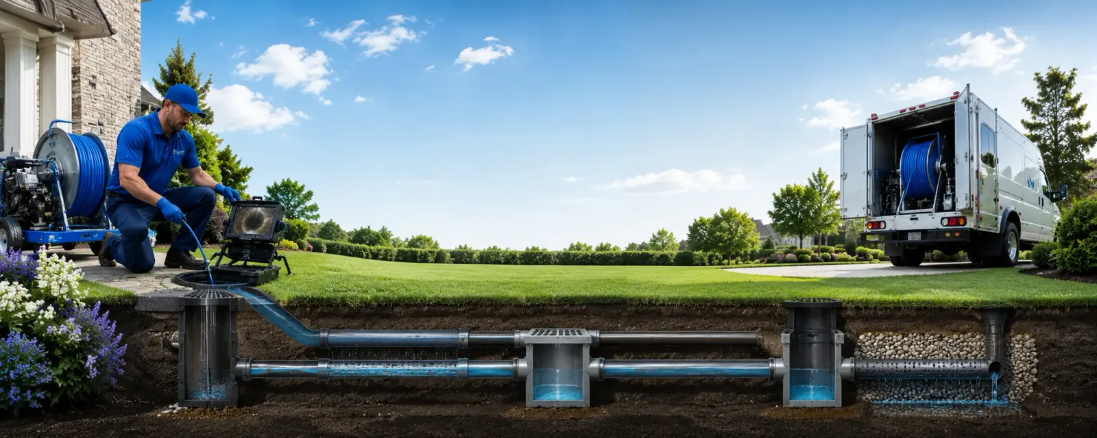 Outdoor drain cleaning information for Milford, IL